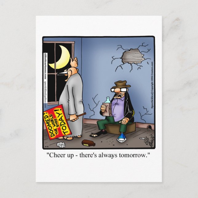 Funny Encouragement Humor Postcard (Front)