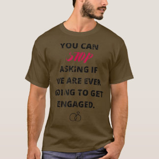 Funny Engagement Announcement T I Said Yes Fiancee T-Shirt