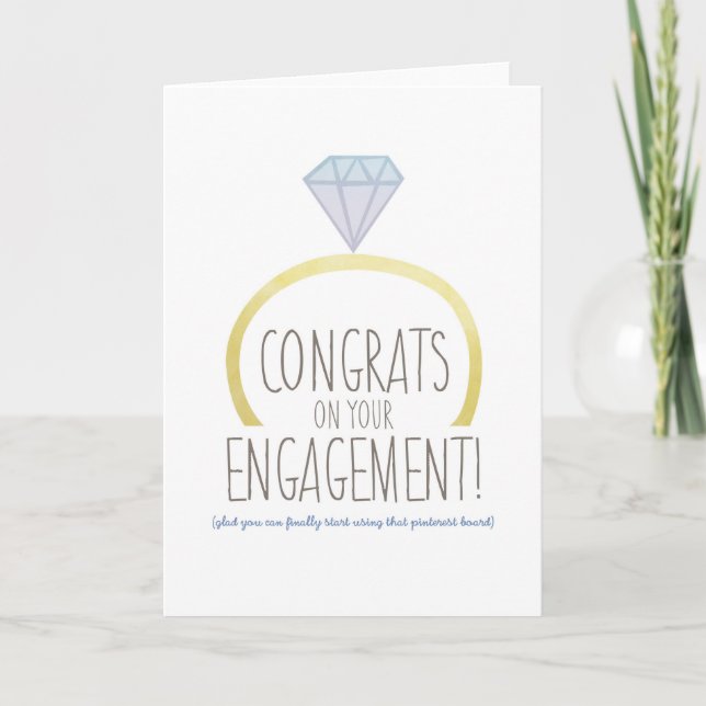Funny Engagement Card (Front)