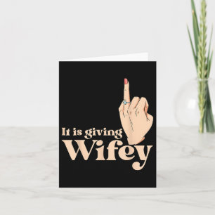 Funny Engagement Fiance It Giving Wife Bachelorett Card