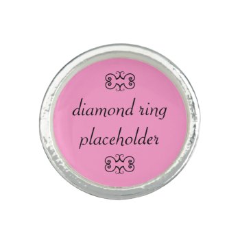 Funny Engagement Ring Placeholder by BiskerVille at Zazzle