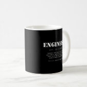 Funny Engineer Dictionary Definition Coffee Mug (Front Right)