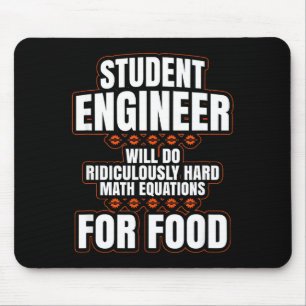 Funny Engineer Engineering College Student S Mouse Pad