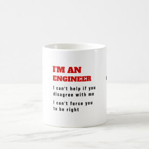 Funny ENGINEER Engineering Quote Heat MAGIC Color Morph Mug