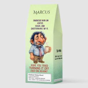 Funny Engineer Gift Bag Hillarious Tech Humor Roasted Coffee