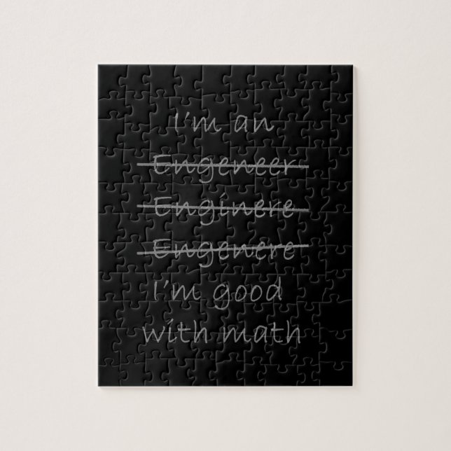 Funny Engineer Jigsaw Puzzle (Vertical)