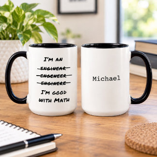 Funny Engineer Math Lover Engineering Typo Humor Mug