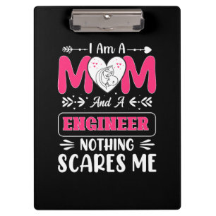 Funny Engineer Mom, Engineer Mom Clipboard