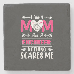 Funny Engineer Mom, Engineer Mom Stone Coaster