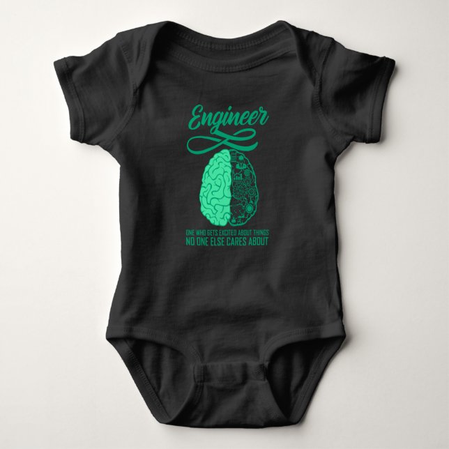 Funny Engineer Quotes Engineering Saying Baby Bodysuit (Front)