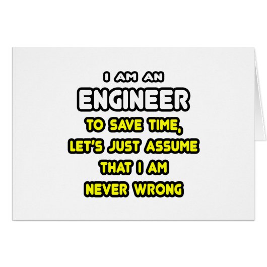 Funny Engineer T-Shirts and Gifts (Front Horizontal)