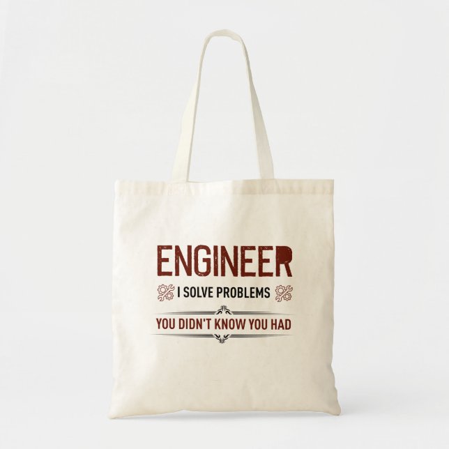 Funny Engineer Tote Bag Trust Me I'm An Engineer (Front)
