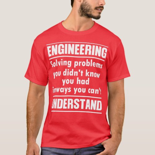 Funny Engineering Design For Men Women Kids Engine T_Shirt