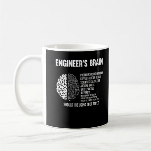 Funny Engineering Humor Brain Engineer Joke Coffee Mug