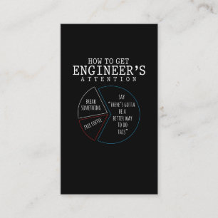 Funny Engineering Joke Coffee Engineer Humor Business Card