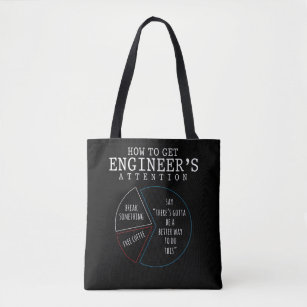 Funny Engineering Joke Coffee Engineer Humor Tote Bag