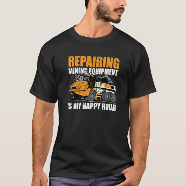 Funny Engineering - Mechanical Civil Mining Engine T-Shirt (Front)