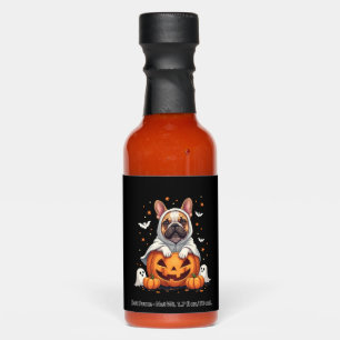Funny English Bulldog Ghost Boo Halloween Womens M Hot Sauces