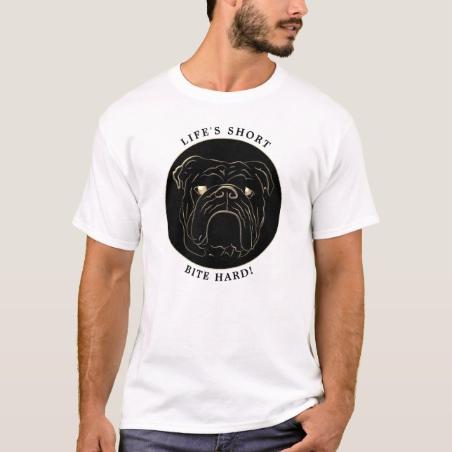 Funny English Bulldog  T-Shirt (Front)