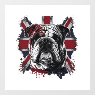 Funny English bulldog Wall Decal