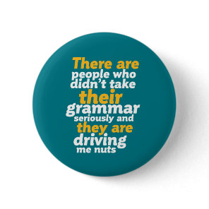 Funny English Grammar There They are Their Button