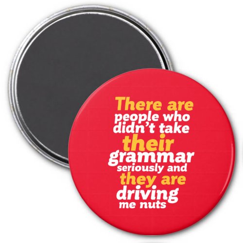 Funny English Grammar There They are Their Magnet