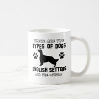 Funny english setter designs coffee mug