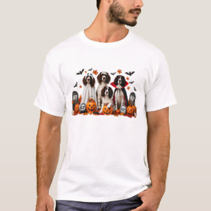 Funny English Springer Spaniel Halloween Dog Lover T-Shirt