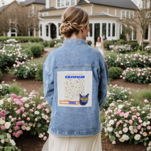Funny English Teacher - Correcting Your Grammar Denim Jacket