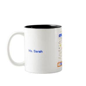 Funny English Teacher - Correcting Your Grammar Two-Tone Coffee Mug