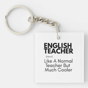 Funny English Teacher Gift Idea Keychain