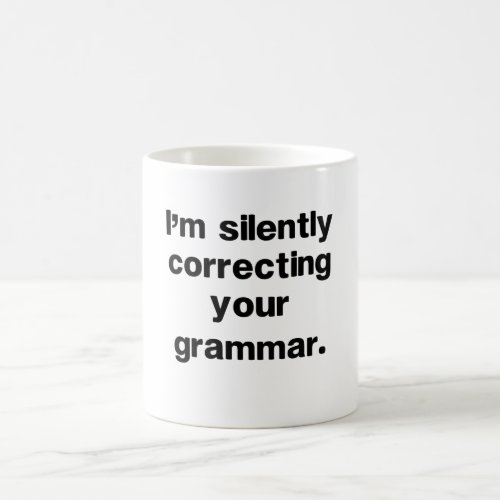 Funny English Teacher Grammar Mug