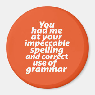 Funny English Teacher Humor Correct Use of Grammar Magnet