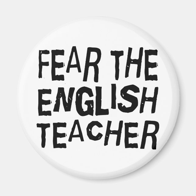 Funny English Teacher Magnet (Front)