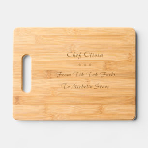 Funny Engraved Cutting Board Chef Humor Gift