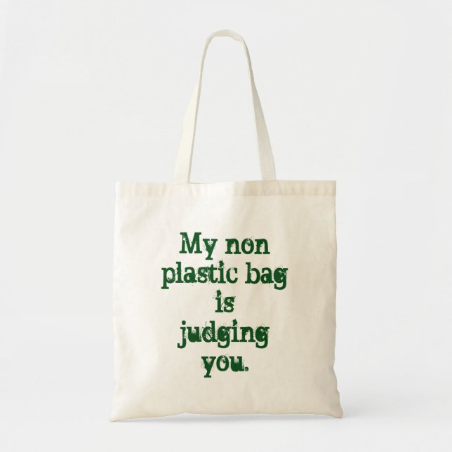 Funny Environmentalist Grocery Bag Eco Friendly (Front)