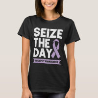 Funny Epilepsy Awareness Seize The Day Ribbon