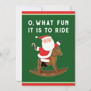Funny Equestrian Christmas Holiday Card