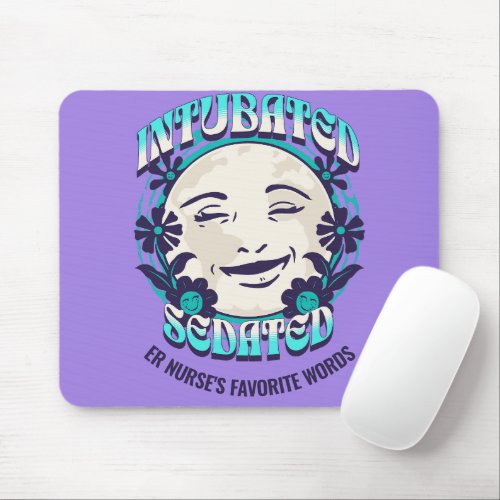 Funny ER Doctor Intubated Customize Medical Job Mouse Pad