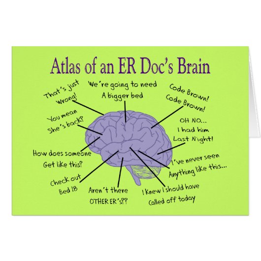 Funny ER Doctor Physician Gifts (Front Horizontal)