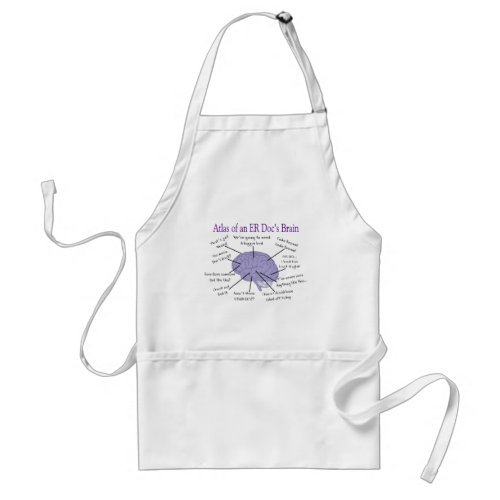 Funny ER Doctor Physician Gifts Adult Apron