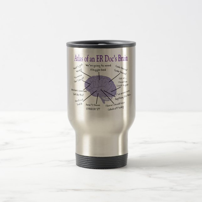 Funny ER Doctor Physician Gifts Travel Mug (Center)