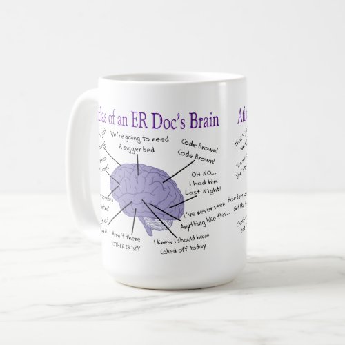 Funny ER Doctor Physician Gifts Two_Tone Coffee Mu Coffee Mug