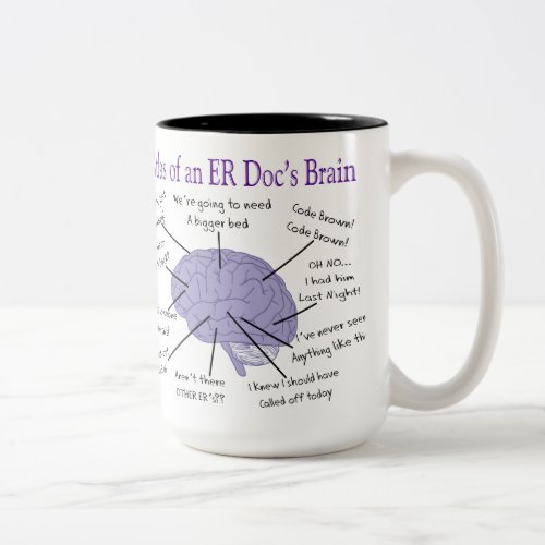 Funny ER Doctor Physician Gifts Two_Tone Coffee Mug