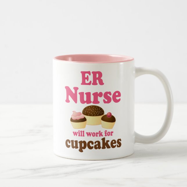 Funny Er Nurse Two-Tone Coffee Mug (Right)