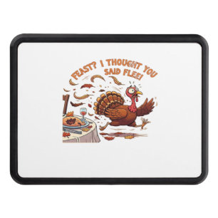 Funny Escaping Turkey Thanksgiving Classic T-Shirt Hitch Cover