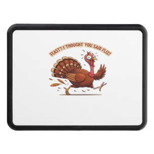 Funny Escaping Turkey Thanksgiving Classic T-Shirt Hitch Cover