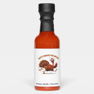 Funny Escaping Turkey Thanksgiving Classic T-Shirt Hot Sauces