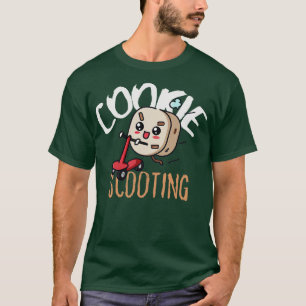 Funny EScooter Cute Kawaii Cookie Driving Scooter  T-Shirt