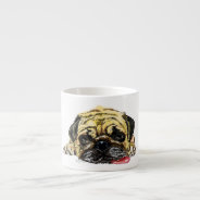 Funny Espresso Cup With Pug Dog at Zazzle